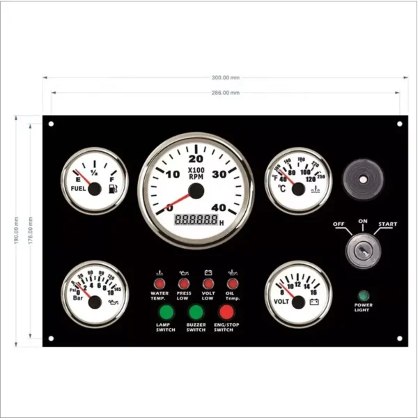 New Arrived Engine Car Boat Truck Gauge Dash Cluster Panel Programmable Gauges Instrument Panel
