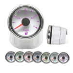 52mm White Faceplate Red Pointer Vehicle Fuel Level Gauge 7 Color - Image 2