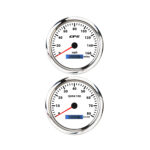 110mm Waterproof GPS Speedometer 160MPH Tachometer 8000RPM 2 Gauge SET for Boat