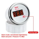 2'' 52MM Boat Car Mechanical Oil Pressure Gauge Oil Press Meter 1/8NPT Sensor - Image 2