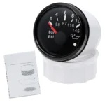 2''52mm Oil Pressure Gauge 0-145psi 0-10Bar Press Meter for Car Boat Waterproof - Image 2