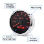 85mm GPS 80Knot Mobile Truck Motorcycle and Tractor Universal Vehicle Speedometer Backlight Gauge - Image 4