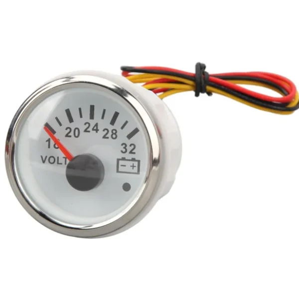 24V Needle Analog Voltmeter Voltage Gauge for Car Boat Marine