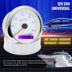 85MM 7 Colors LED Tachometer Gauge 0-3000 RPM Tacho for Car Truck Boat 9-36V - Image 3