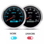 2 Gauge SET 110mm GPS Speedometer 80MPH Tachometer 8000RPM 7 Colors LED for Boat - Image 5