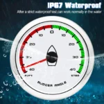 White 85mm Rudder Angle Indicator Gauge Meter 0-190ohm with Red Backlight 9-32V for Marine Boat Vessels - Image 4