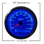85mm Universal Digital Speed Gauge 12V/24V GPS Speedometer Odometer for Bus Car Boat Truck