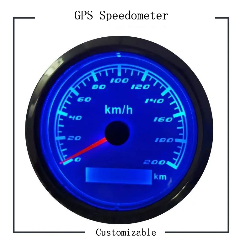 H2852399c25b04a2d80d8a0a8f01b44b49.webp 85mm Universal Digital Speed Gauge 12V/24V GPS Speedometer Odometer for Bus Car Boat Truck - Image 1