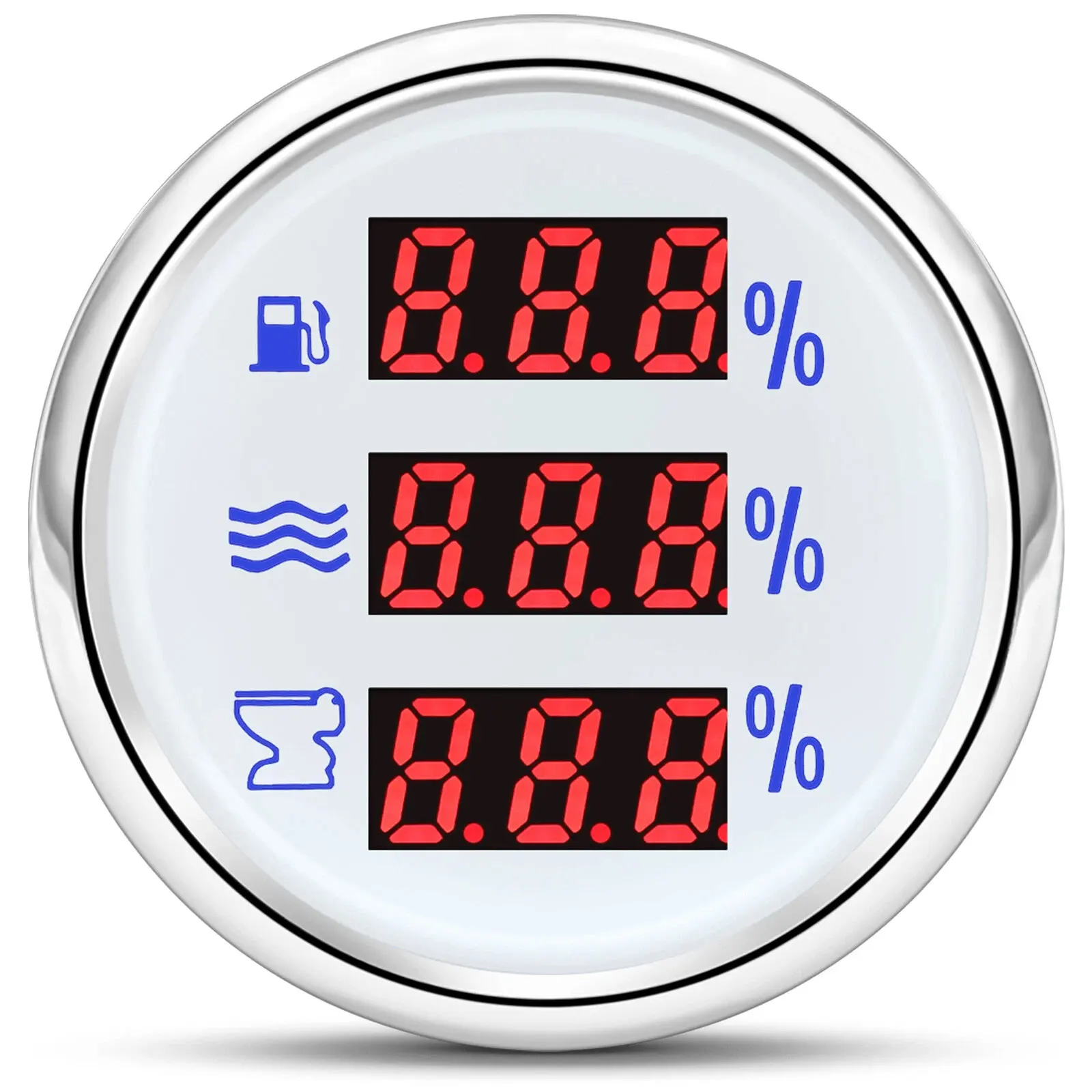 H2a538e502775439ea18546e495647715D.webp 52mm 3in1 Multi-Function Digital Gauge Water Level Fuel Level Sewage Level Gauge - Image 1