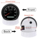 85MM Marine Tachometer Car Boat Tacho Gauge Digital Hourmeter 0-7000 RPM NEW - Image 5