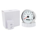 110mm Waterproof GPS Speedometer 160MPH Tachometer 8000RPM 2 Gauge SET for Boat - Image 5
