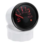 2''52mm Oil Pressure Gauge 0-145psi 0-10Bar Press Meter for Car Boat Waterproof - Image 4