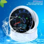 Black Face Silver Waterproof Car Motorcycle Tractor Truck MPH GPS Odometer Speedometer 160mph With Backlight 12V/24V - Image 4