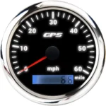 85mm GPS Speedometer Odometer Waterproof Speedometer MPH for Car Boat Motorcycle Fit 9-32V White Light