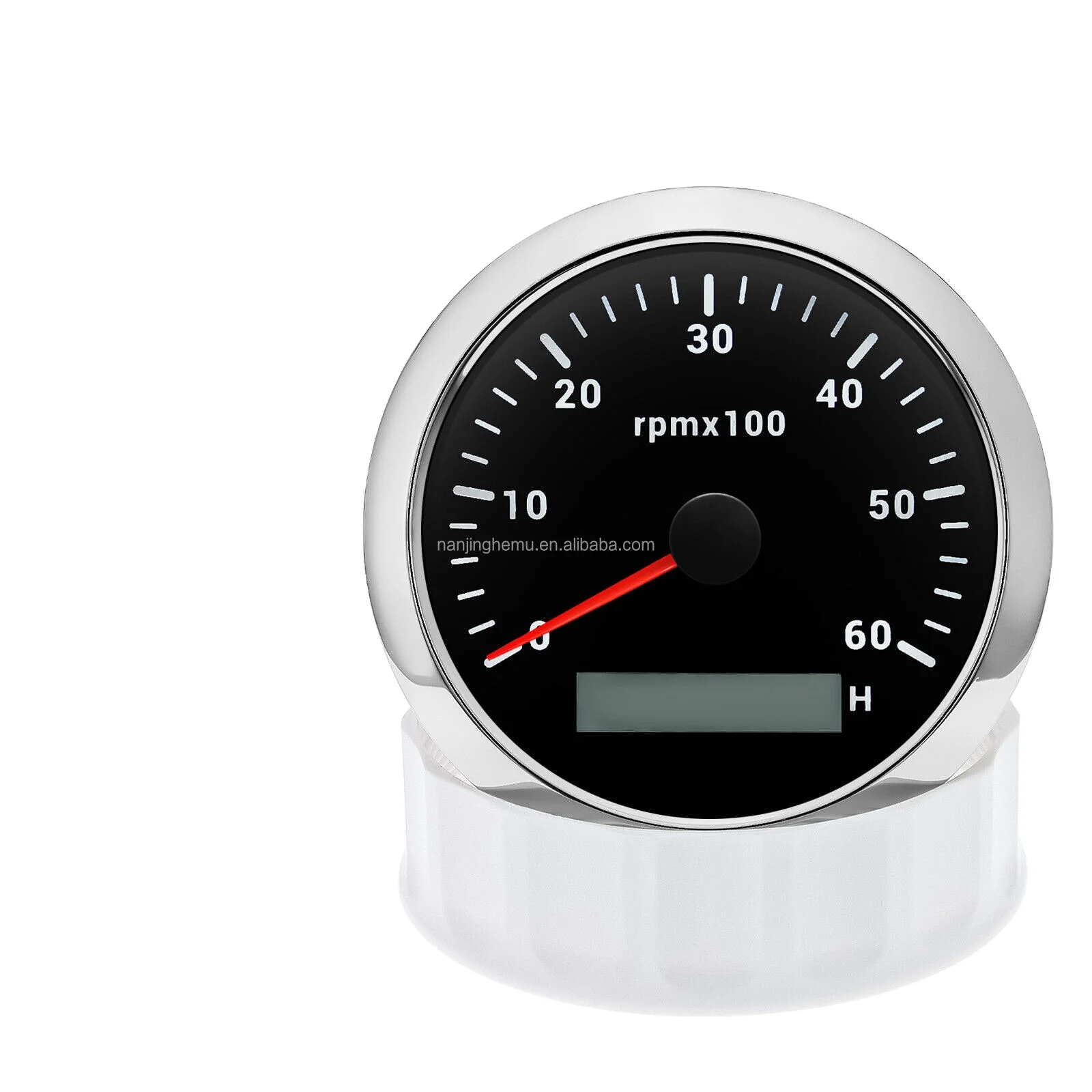 H2de3f482e9cd45fd9838d827b334b33dx.webp Various Backlights 12/24V White Face 85mm Waterproof Marine Auto Tachometer 6000 RPM - Image 1