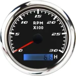 85mm Universal Hour Meter Programmable Electronic Tachometer 3000RPM Gauge for Truck Motorcycle Bus
