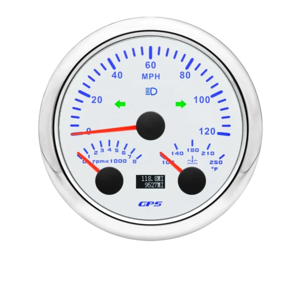 85mm GPS Speedometer 3 in 1 Diesel Generator Float Type Fuel Tanks Level Gauge