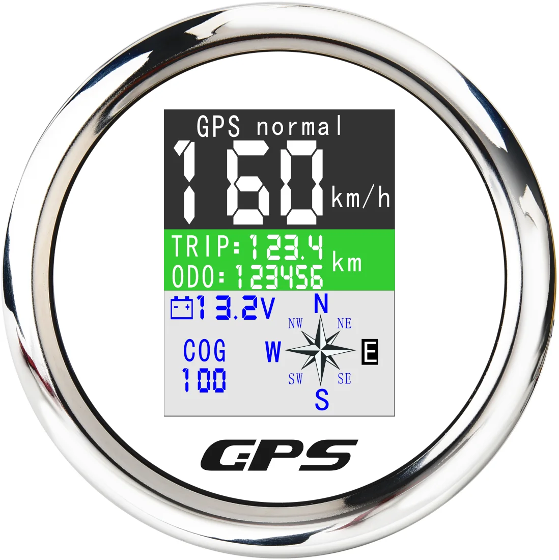 H2f446a4aa196451ba1f808ed44df4c21T.webp 85mm Adjustable Odometer with Voltmeter 9-32V for Car Motorcycle Tractor Truck TFT GPS Speedometer - Image 1
