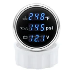 Waterproof 3-in-1 Multi-Functional Water Level Holding Tank Voltmeter 9-32V for Car Motorcycle Tractor Truck