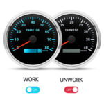 2 Gauge SET 110mm Waterproof GPS Speedometer 120MPH Tachometer 8000RPM for Boat - Image 5