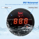 52mm Digital Analog LED Electrical Auto Dual View Stepper Motor Racing Oil Pressure Gauge - Image 2