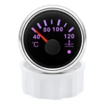 52mm Car Boat Water Temperature Gauge 40-120 Celcuis 7 Colors LED - Image 2
