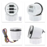 2'' 52mm Boat Digital BLUE LED Oil Pressure Water Temp Volt Gauge 3 in 1 Gauge - Image 5