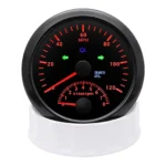 2 Gauge Set 85mm GPS Speedometer 120MPH Tacho&85mm Fuel Oil Temp Volt W/sensor - Image 5
