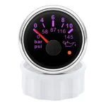 52MM Oil Pressure Gauge With 1/8NPT Sensor 7 Colors LED for Boat Car Truck ATV - Image 5