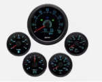 5 Gauge Set 85mm GPS Speedometer 0-160MPH With COG Trip Gauge & 52mm Fuel Gauge