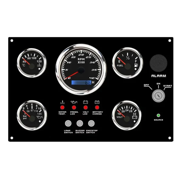 Marine Engine Instrument Gauge Panel/Compatible All Vessels