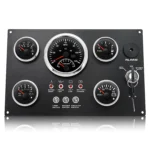 Gauge Panel Instrument Combination Marine Gauge Panel Tachometer Water Temp Voltage Fuel Pressure for Vessel Ship Dashboard