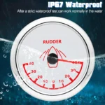 85mm Roerstand Meter Rudder Angle Meter Boat Gauge Marine Rudder Angle Indicator - Image 2