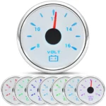 6 GAUGE SET WHITE 52mm GPS Speedometer Gauge 0-200MPH for Marine Boat Car Truck - Image 6