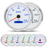 110mm GPS Speedometer 120MPH Tachometer 8000RPM Gauge SET 7 Colors LED for Boat - Image 3