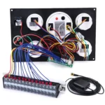 Pointer Waterproof Gauge Panel 5 Gauge Tachometer Oil Pressure/Water Temperature/Voltage/Fuel Level - Image 6