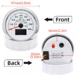 85MM GPS Speedometer 0-80MPH&120km/h Gauge for Boat Car Truck Waterproof - Image 2
