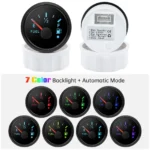 2'' 52mm Universal Fuel Level Gauge 240-33ohms 7Colors for Car Boat Marine Yacht - Image 2