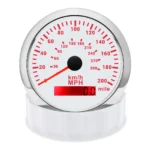 85mm White GPS Speedometer 300km/h 200MPH Odometer Gauge for Boat Car Truck ATV - Image 2