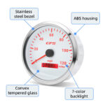 4-3/8 110mm GPS Speedometer 0-120MPH Gauge for Motorcycles Boat Car Waterproof - Image 4