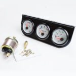 52mm Triple Kit Voltage Water Temp Gauge Temperature Oil Pressure Gauge Sensor 3in1 Car Meter - Image 3