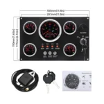 24V Diesel Panel Dashboard Boat Gauges Set - Image 4