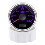 2 52mm 7Color LED Car Boat Tachometer Tacho Gauge Meter 0-6000RPM LCD Hourmeter - Image 5