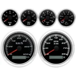 6 Gauge Set 85mm GPS Speedometer 0-120Km/H Tachometer for Marine Car Boat Truck