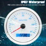 Universal Modified Motorcycle RPM Meter Digital Odometer Speedometer Tachometer - Image 2