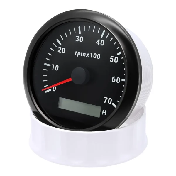 85MM Marine Tachometer Car Boat Tacho Gauge Digital Hourmeter 0-7000 RPM NEW