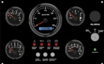 300*190mm Boat Gauge Set Dashboard Instrument Panel - Image 2
