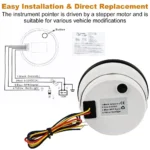 Auto Electrical Systems Marine Multi Function RPM Gauge Tachometer for Car - Image 5