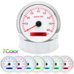 3 Gauge Set 85mm GPS Speedometer 0-160MPH Tacho & Fuel Water Temp Oil Press Volt - Image 2