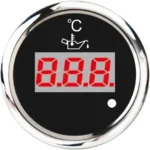 52mm Truck Black Face Electrical Digital Display Oil Temp Gauge